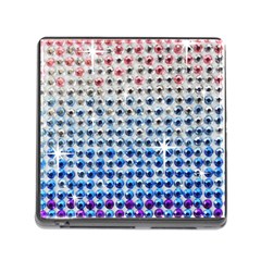 Rainbow Colored Bling Card Reader With Storage (square) by artattack4all