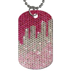 Mauve Gradient Rhinestones  Twin-sided Dog Tag by artattack4all