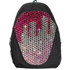 Mauve Gradient Rhinestones  Backpack Bag by artattack4all
