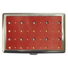 Studded Faux Leather Red Cigarette Box by artattack4all