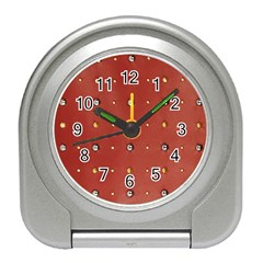 Studded Faux Leather Red Desk Alarm Clock by artattack4all
