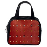 Studded Faux Leather Red Twin-sided Satched Handbag Back