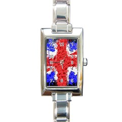 Distressed British Flag Bling Classic Elegant Ladies Watch (rectangle) by artattack4all