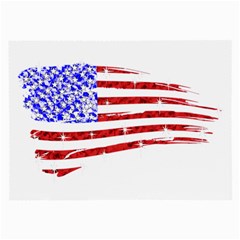 Sparkling American Flag Single-sided Handkerchief by artattack4all