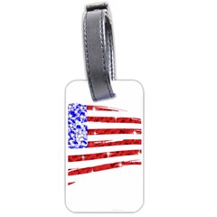 Sparkling American Flag Twin-sided Luggage Tag by artattack4all