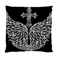 Bling Wings And Cross Twin-sided Cushion Case by artattack4all