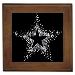 Sparkling Bling Star Cluster Framed Ceramic Tile by artattack4all