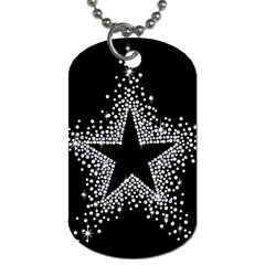 Sparkling Bling Star Cluster Single-sided Dog Tag by artattack4all