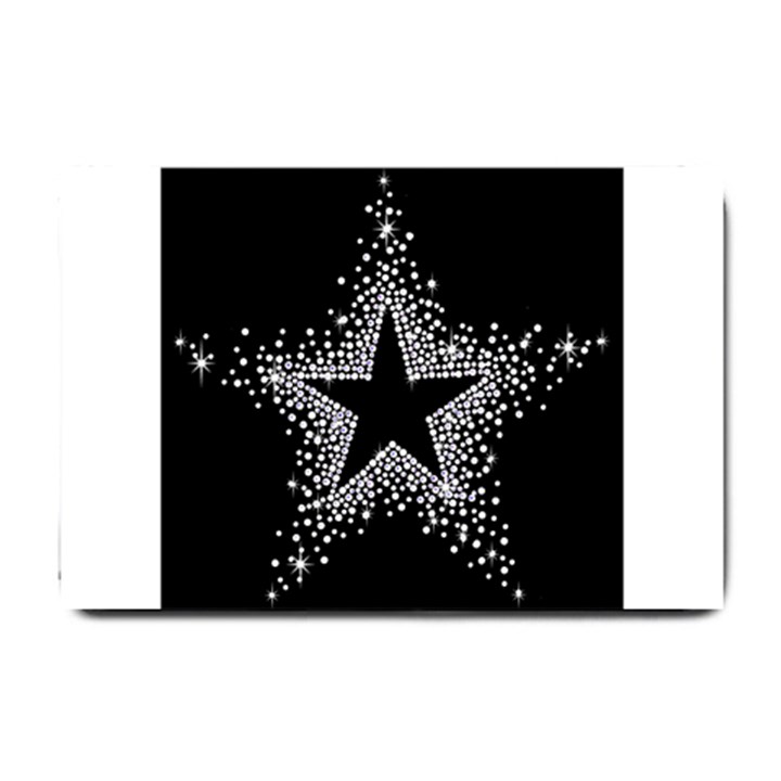 Sparkling Bling Star Cluster Small Door Mat