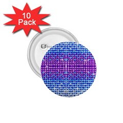 Rainbow Of Colors, Bling And Glitter 10 Pack Small Button (round)