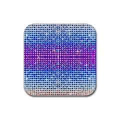 Rainbow Of Colors, Bling And Glitter Rubber Drinks Coaster (square) by artattack4all