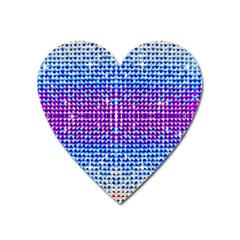 Rainbow Of Colors, Bling And Glitter Large Sticker Magnet (heart) by artattack4all