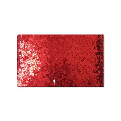 Sequin And Glitter Red Bling 10 Pack Sticker (rectangle) by artattack4all