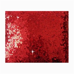 Sequin And Glitter Red Bling Twin-sided Glasses Cleaning Cloth