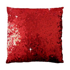 Sequin And Glitter Red Bling Twin-sided Cushion Case by artattack4all