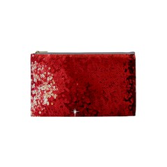 Sequin And Glitter Red Bling Small Makeup Purse