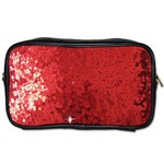 Sequin and Glitter Red Bling Twin-sided Personal Care Bag