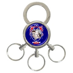 Queen Elizabeth 2012 Jubilee Year 3-ring Key Chain by artattack4all