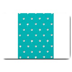 Turquoise Diamond Bling Large Door Mat by artattack4all