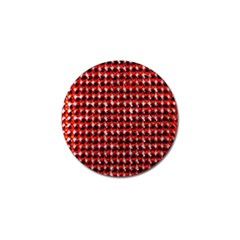 Deep Red Sparkle Bling 4 Pack Golf Ball Marker