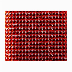 Deep Red Sparkle Bling Twin-sided Glasses Cleaning Cloth