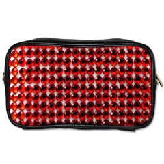 Deep Red Sparkle Bling Twin-sided Personal Care Bag