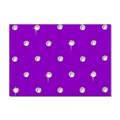 Royal Purple Sparkle Bling 10 Pack A4 Sticker