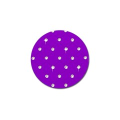 Royal Purple Sparkle Bling 4 Pack Golf Ball Marker