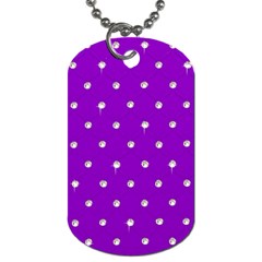 Royal Purple Sparkle Bling Twin-sided Dog Tag