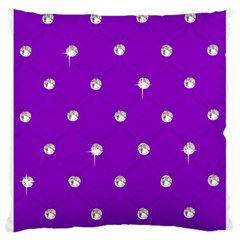 Royal Purple Sparkle Bling Large Cushion Case (two Sides) by artattack4all