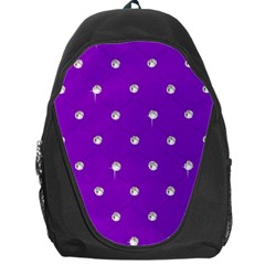 Royal Purple Sparkle Bling Backpack Bag