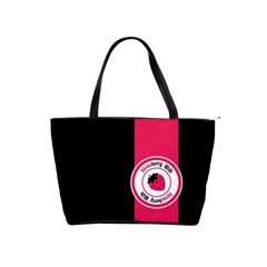Brand Ribbon Pink With Black Classic Shoulder Handbag