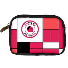 Brand Strawberry Piet Mondrian Pink Compact Camera Case by strawberrymilk