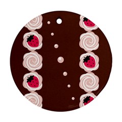 Cake Top Choco Ornament (round) by strawberrymilk