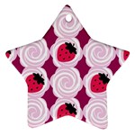 Cake Top Grape Star Ornament (Two Sides)