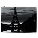Vintage France Paris Eiffel tower reflection 1970 Cosmetic Bag (XXL) Front