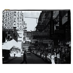 Vintage China Hong Kong Street City Cars 1970 Cosmetic Bag (xxxl) by Vintagephotos