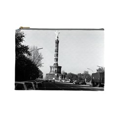 Vintage Germany Berlin 17th June Street Victory Statue Large Makeup Purse by Vintagephotos