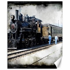 The Steam Train 16  X 20  Unframed Canvas Print by AkaBArt