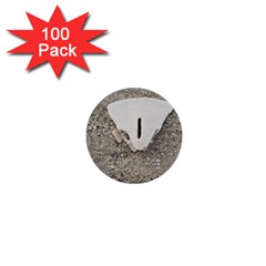Quarter Of A Sand Dollar 100 Pack Mini Button (round) by Elanga