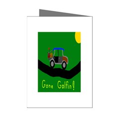 Gone Golfin 8 Pack Small Greeting Card by golforever12