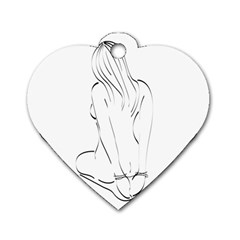 Bound Beauty Twin-sided Dog Tag (heart)