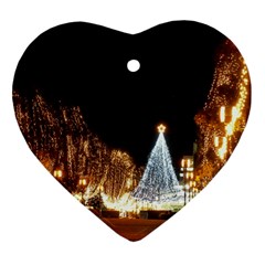 Christmas Deco Heart Ornament (two Sides)