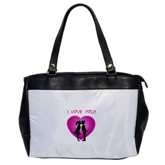 I Love You Kiss Single-sided Oversized Handbag by anasuya