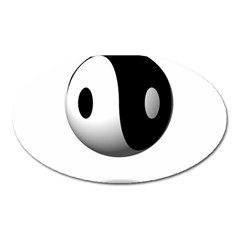 Yin Yang Magnet (oval) by hlehnerer
