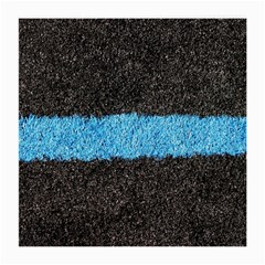 Black Blue Lawn Glasses Cloth (medium, Two Sided) by hlehnerer