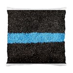 Black Blue Lawn Cushion Case (Two Sides) Back