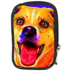 Happy Dog Compact Camera Leather Case by cutepetshop