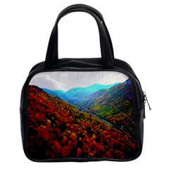 Through The Mountains Classic Handbag (two Sides) by Majesticmountain