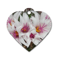 Bloom Cactus  Dog Tag Heart (one Sided) 